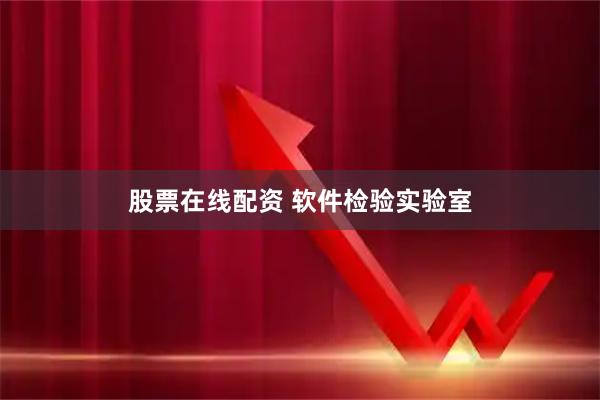 股票在线配资 软件检验实验室